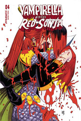 Image: Vampirella vs. Red Sonja Vol. 02 #4 (cover D - Moss) - Dynamite