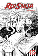 Image: Red Sonja #3 (incentive cover - Bob Q B&W) (50-copy) - Dynamite
