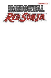Image: Immortal Red Sonja #1 (cover F - Blank Authentix) - Dynamite