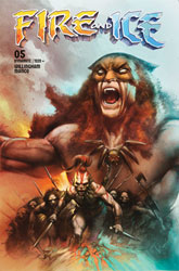 Image: Fire and Ice #5 (cover B - Manco) - Dynamite