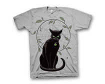 Image: Black Magick T-Shirt: Hawthorne Cat  (L) - Image Comics