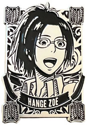 Image: Attack on Titan Silver Badge Pin: Hange Zoe  - Zen Monkey Studios LLC