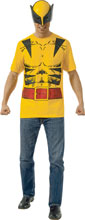 Image: Marvel T-Shirt w/Mask: Wolverine  (L) - Rubies Costumes Company Inc