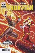 Image: Tony Stark: Iron Man #4 (variant Cosmic Ghost Rider cover - Nakayama) - Marvel Comics
