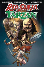 Image: Red Sonja / Tarzan #5 (cover A - Geovani) - Dynamite