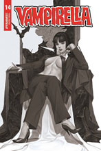 Image: Vampirella Vol. 05 #14 (incentive 1:40 cover - Lee B&W) - Dynamite