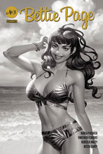 Image: Bettie Page Vol. 03 #3 (incentive 1:25 cover - Yoon B&W)  [2020] - Dynamite