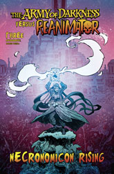 Image: Army of Darkness vs. Reanimator: Necronomicon Rising #3 (cover B - Mitten) - Dynamite