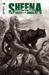Image: Sheena: Queen of the Jungle #10 (cover H incentive 1:25 - Parrillo B&W) - Dynamite