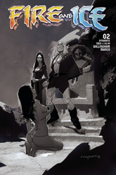 Image: Fire and Ice #2 (cover G incentive 1:15 - Nord B&W) - Dynamite