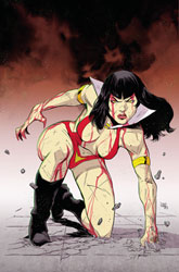 Image: Vampirella vs. The Superpowers #5 (cover L incentive 1:20 - Moss virgin) - Dynamite