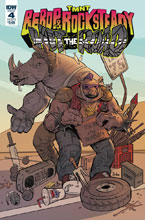 Image: Teenage Mutant Ninja Turtles: Bebop Rocksteady - Hit the Road #4 (cover B - Strahm) - IDW Publishing