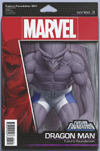 Image: Future Foundation #1 (variant Action Figure cover - Christopher) - Marvel Comics