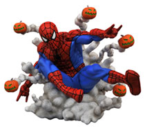 Image: Marvel Gallery PVC Diorama: Spider-Man  (Pumpkin Bombs) - Diamond Select Toys LLC