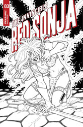 Image: Invincible Red Sonja #4 (cover G incentive 1:15 - Conner line art) - Dynamite