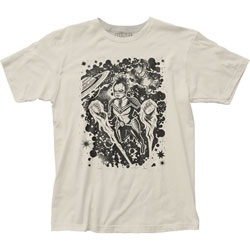 Image: Marvel Woodcut T-Shirt: Captain Marvel  (S) - Impact Merchandising