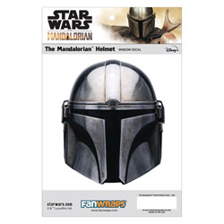 Image: Star Wars Window Decal: Mandalorian Helmet  - Fanwraps, Inc