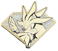 Image: Sonic the Hedgehog Emerald Series Pin: Silver  - Zen Monkey Studios LLC
