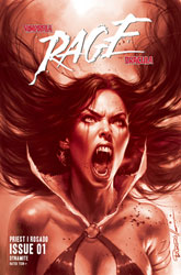 Image: Vampirella / Dracula: Rage #1 (cover N incentive 1:25 - Parrillo tint) - Dynamite