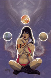 Image: Vampirella vs. Superpowers #4 (cover L incentive 1:20 - Linsner virgin) - Dynamite