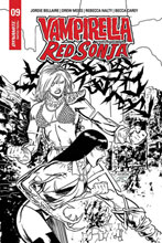 Image: Vampirella / Red Sonja #9 (incentive 1:15 cover - Gedeon B&W Homage)  [2020] - Dynamite