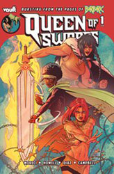 Image: Queen of Swords: Barbaric Story #1 (cover A - Howell & Diaz) - Vault Comics