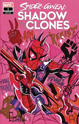 Image: Spider-Gwen: Shadow Clones #1 (variant cover - Pink Spider-Punk sketch) - Dynamic Forces