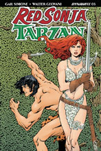 Image: Red Sonja / Tarzan #3 (cover A - Lopresti) - Dynamite