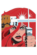 Image: Red Sonja by Walt Simonson Enamel Pin  - Dynamite