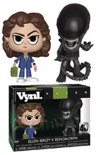 Image: Vynl Alien Vinyl Collectible: Ellen Ripley &  Xenomorph  - Funko