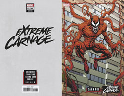 Image: Extreme Carnage: Alpha #1 (variant Connecting Trading Card A cover - Johnson)  [2021] - Marvel Comics