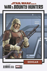 Image: Star Wars: War of the Bounty Hunters #2 (incentive 1:25 Trading Card cover - John Cassaday)  [2021] - Marvel Comics