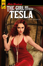 Image: Minky Woodcock: The Girl Who Electrified Tesla #4 (cover B - Photo) - Titan Comics