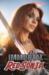 Image: Immortal Red Sonja #4 (cover E - Cosplay) - Dynamite