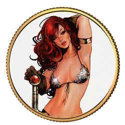 Image: Red Sonja Gold Collectible Coin #5: Sozomaika  - Dynamite