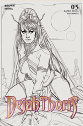 Image: Dejah Thoris Vol. 04 #5 (cover G incentive 1:10 - Sway line art) - Dynamite