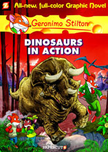 Image: Geronimo Stilton Vol. 07: Dinosaurs in Action HC  - Papercutz