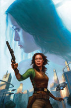 Image: Serenity: Firefly Class 03-K64 - No Power in the 'Verse #4 (main cover - dos Santos) - Dark Horse Comics