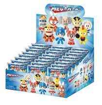 Image: Megaman 3D Figural Keyring 24-Piece Blind Mystery Box Display  - Monogram Products