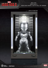 Image: Iron Man 3 Mea-015 Figure: Iron Man Mk II  (w/Hall of Armor) - Beast Kingdom Co., Ltd