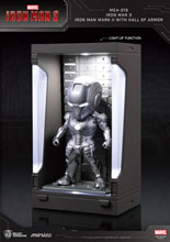 Image: Iron Man 3 Mea-015 Figure: Iron Man Mk II  (w/Hall of Armor) - Beast Kingdom Co., Ltd
