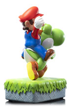 Image: Super Mario Resin Statue: Yoshi & Mario  - First 4 Figures