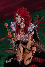 Image: Red Sonja: The Superpowers #1 (incentive 1:20 cover - Federici virgin) - Dynamite