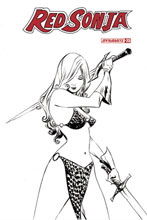 Image: Red Sonja Vol. 05 #23 (incentive 1:20 cover - Lee B&W) - Dynamite
