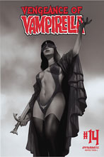 Image: Vengeance of Vampirella Vol. 02 #14 (incentive 1:30 cover - Oliver B&W) - Dynamite