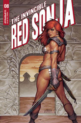 Image: Invincible Red Sonja #8 (cover B - Linsner) - Dynamite