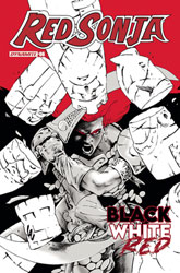 Image: Red Sonja Black White Red #6 (cover C - Lau)  [2022] - Dynamite