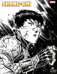 Image: Shang-Chi #8 (variant headshot sketch cover - Jim Cheung) - Marvel Comics