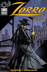 Image: Zorro Flights #3 (cover A - Puglia) - American Mythology Productions