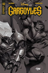 Image: Gargoyles #2 (cover I incentive 1:15 - Nakayama B&W) - Dynamite